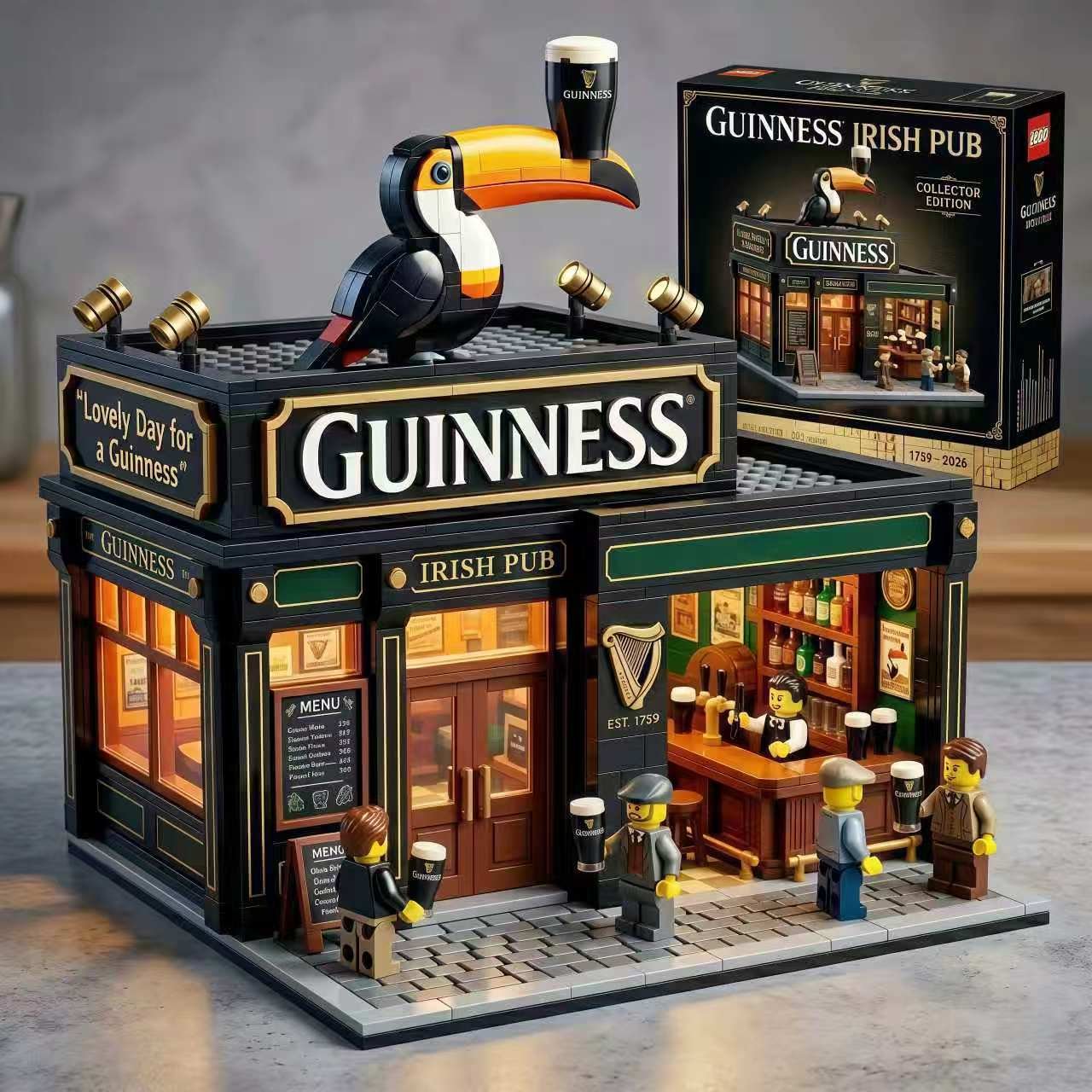 Guinness Irish Pub Building Block Set Collector's Edition