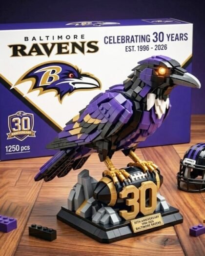Baltimore Ravens 30th Anniversary Raven Building Block Set Collector's Edition